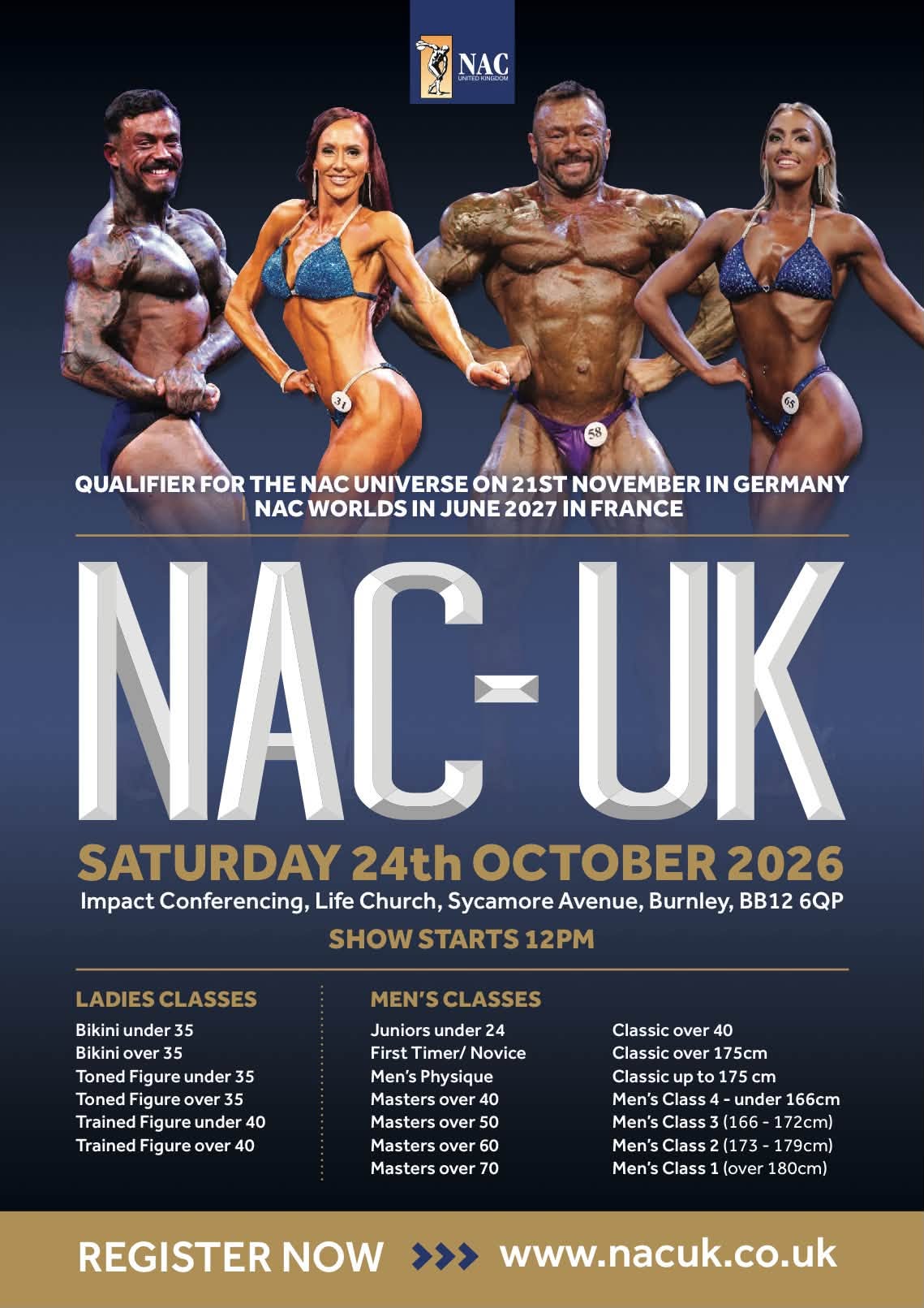NAC UK SHOW -  24 October 2026
